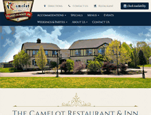 Tablet Screenshot of camelotrestaurantandinn.com